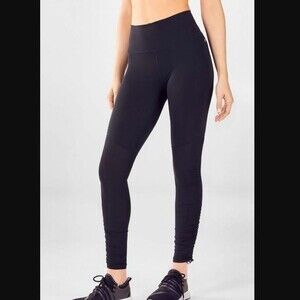 Fabletics Black Cashel Foldover PureLuxe Legging Size Large